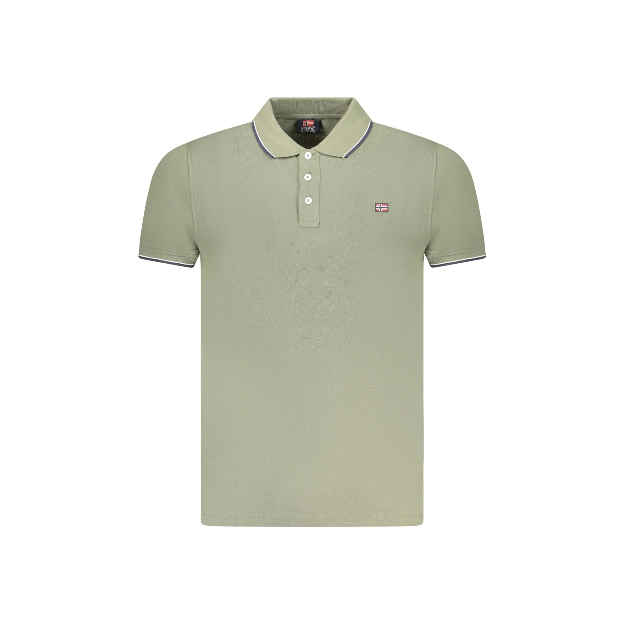 Norway 1963 Polo Maniche Corte Uomo Verde Logo - foto prodotto